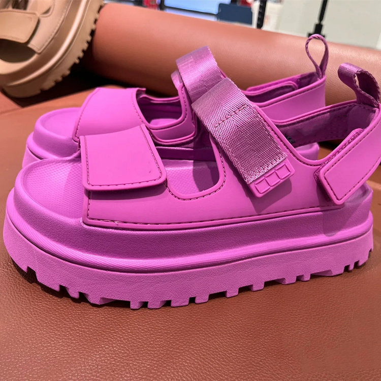 Dame sporty sandaler med ergonomisk fotbredde og sklisikker såle Skanto