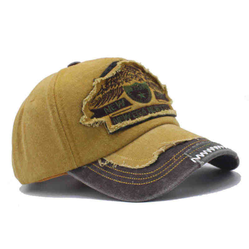 Herre slitt denim caps Skanto