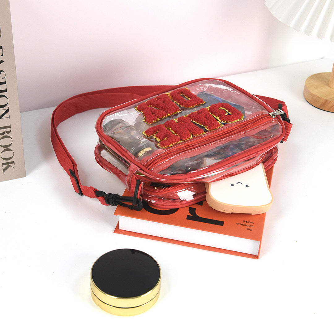 Sporty crossover bag with transparent front Skanto