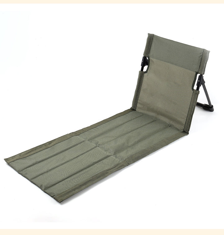 Folding Camping Lounger with Ergonomic Backrest Skanto