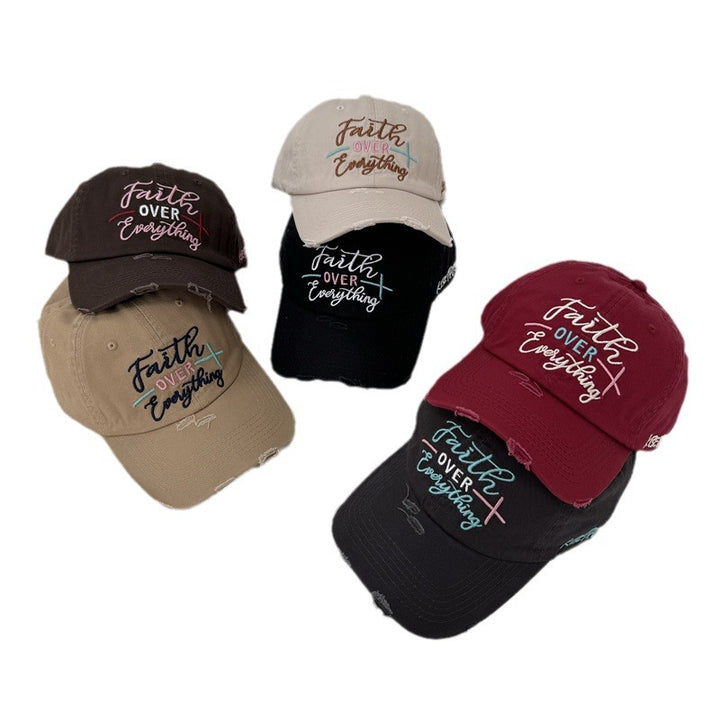 Kvinne's Slitt Brodert Baseball Caps Skanto