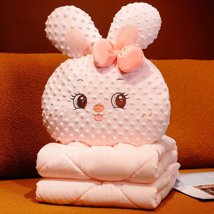 Cuddle Ready Søt Tegneseriepute Teppe | Skanto