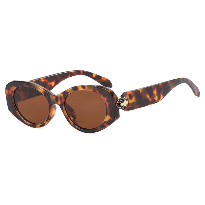 Women's extravagant sunglasses in unique tortoise pattern Skanto