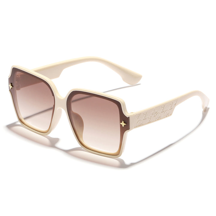 Dame stilige oversized solbriller med moderne ramme Skanto