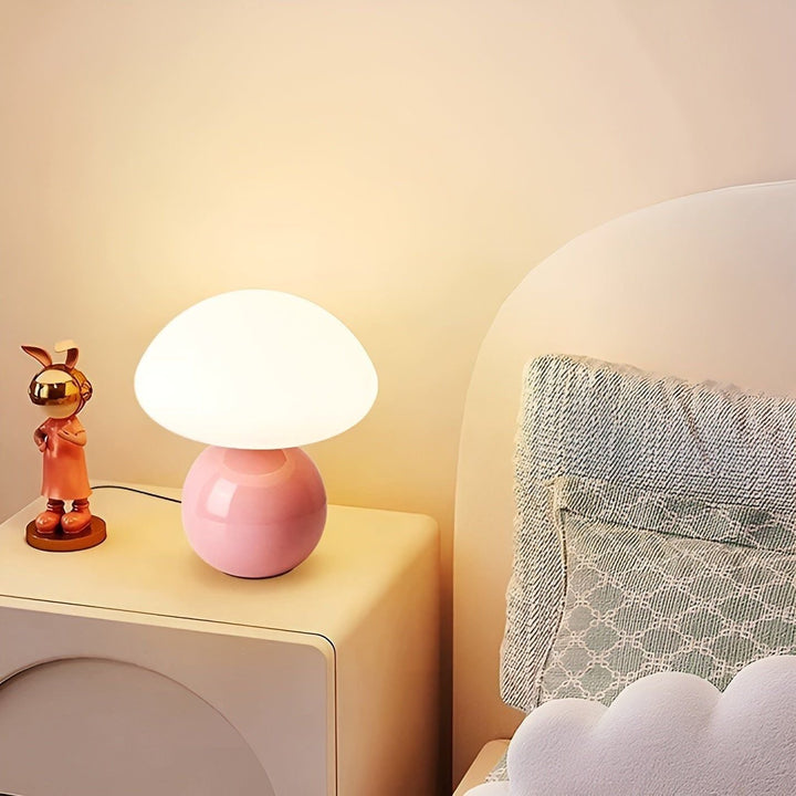 CreamyShine Lampe - Koselig Sopplampe til Nattbord | Skanto