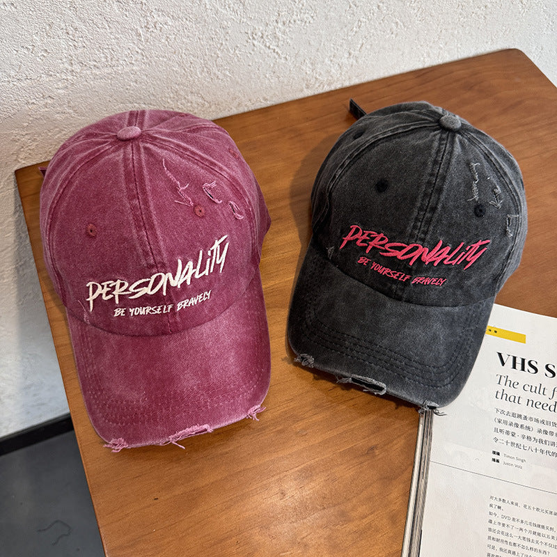 Kvinnenes Slitt Denim Justerbar Caps Skanto
