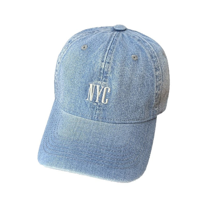 Kvinne Vintage-inspirert Denim Baseball Caps Skanto