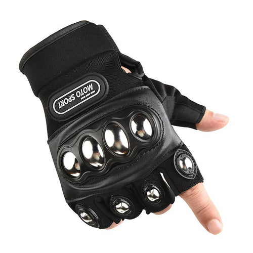 Men's protective gloves with reinforced backhand Skanto