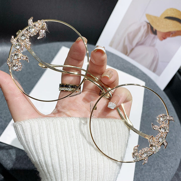 Damer Glamorøse solbriller med glitrende strass-detaljer Skanto