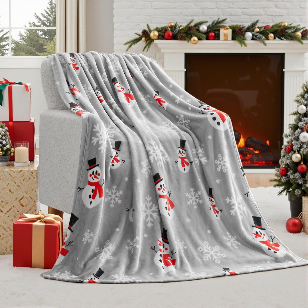 Skanto | Julefilt Myk Flanell Juleplush Ferie Filt