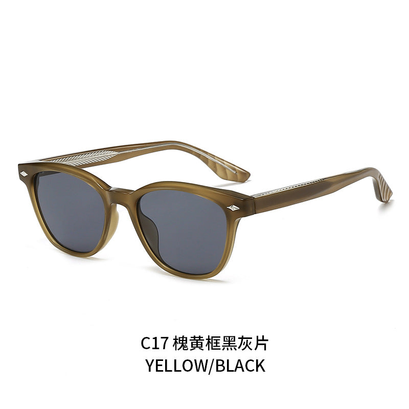 Dame stilige solbriller i elegant skjellmønster Skanto