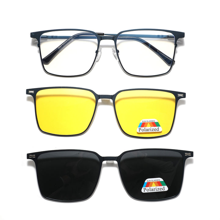 Dame fashionable solbrille med utskiftbare polariserende linser Skanto