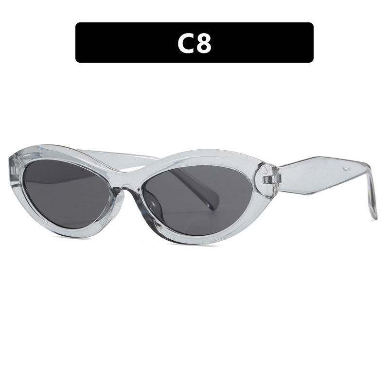 Dame Cat-Eye solbrille med stilig ramme Skanto
