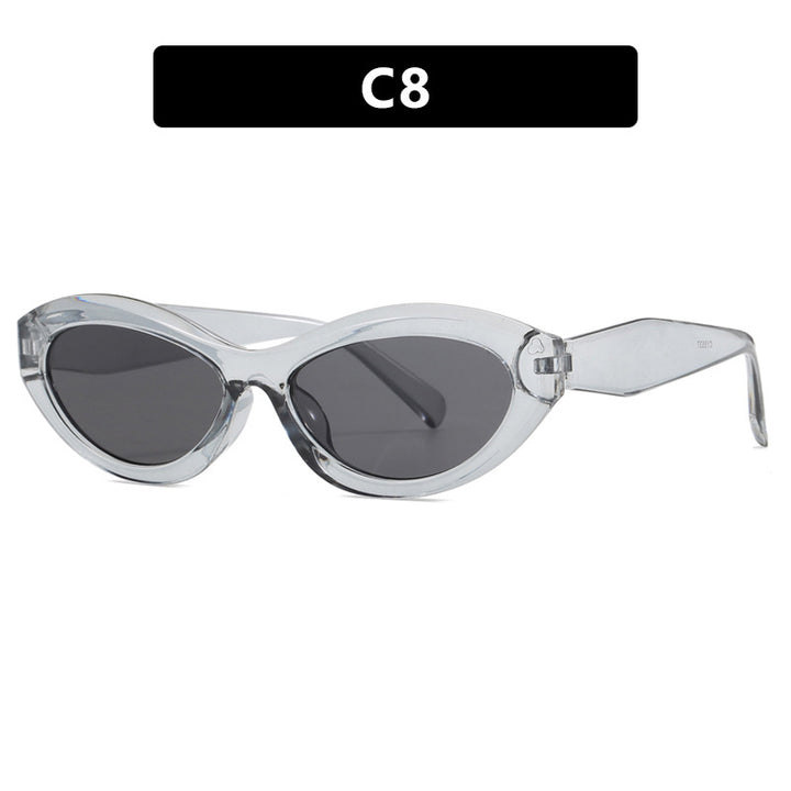 Dame Cat-Eye solbrille med stilig ramme Skanto