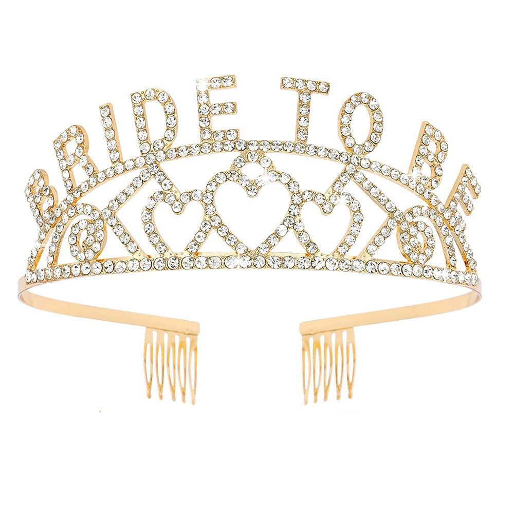 Dame Glitrende Tiara med Hjerte Motiver Skanto