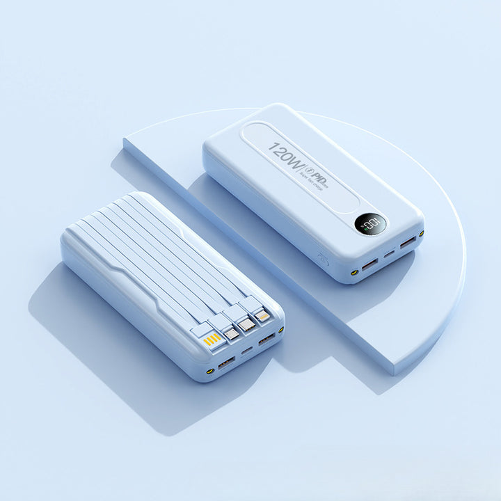 Høyytelses powerbank med digital skjerm og hurtigladingsfunksjon Skanto