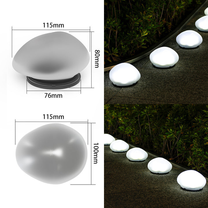 Oppladbare LED Pebble Sti Lys Vanntette Hage Akcent Skanto