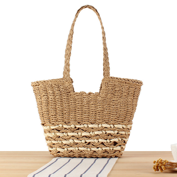 Designer Tote Bag in Handmade Natural Material Skanto