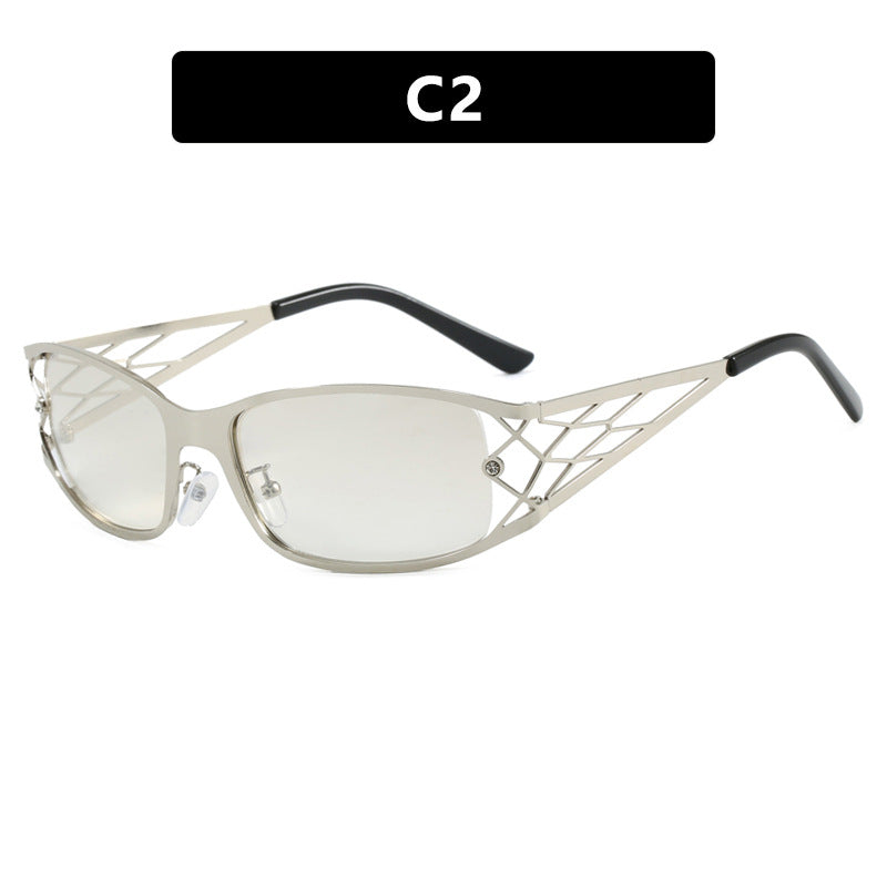 Women's modern sunglasses with structured design and UV protection Skanto