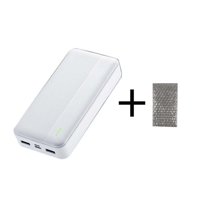 Bærbar Powerbank med høyverdig overflatestruktur og hurtigladefunksjon Skanto