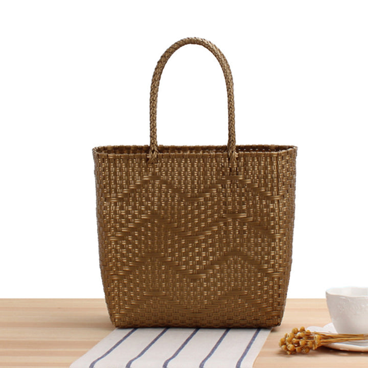 Handbag made of high-strength braided material with elegant wave structure Skanto