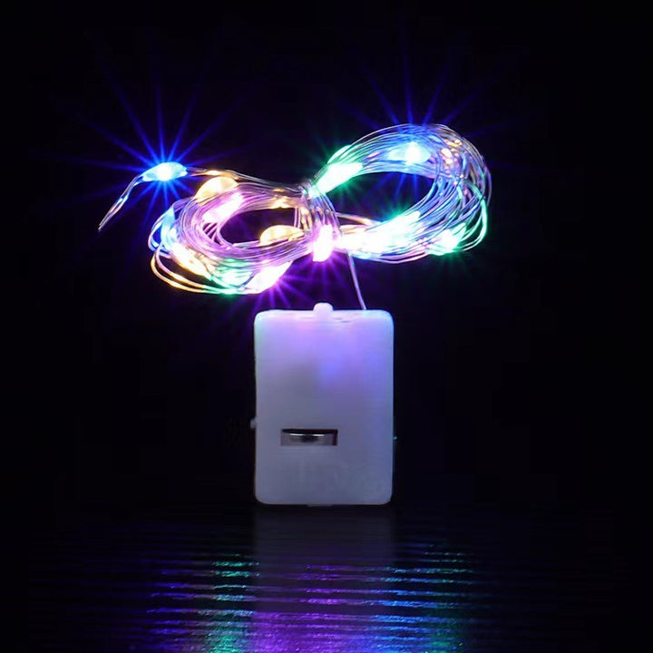 LED Flaskepropp Fairy String Lights Med Vanntett Batterikappe Og Fleksibel Kobbertråd Skanto