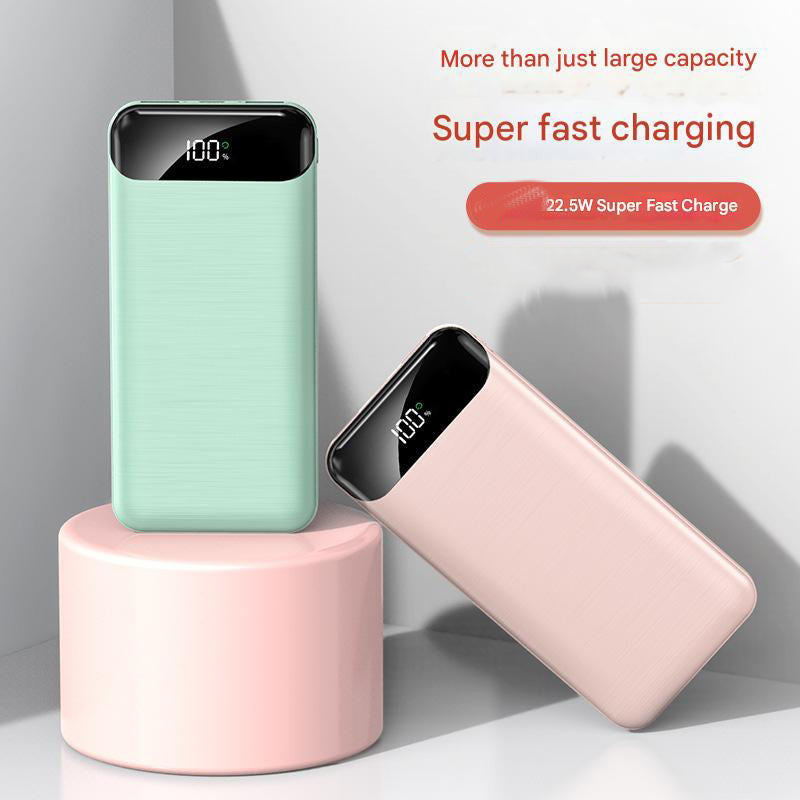 Ultra-slank Powerbank med LCD-skjerm og hurtigladingsfunksjon Skanto