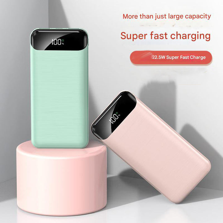 Ultra-slank Powerbank med LCD-skjerm og hurtigladingsfunksjon Skanto