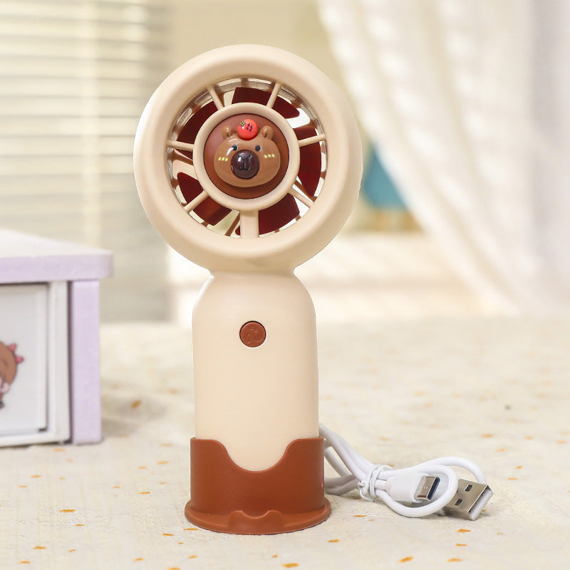 Dame bærbar Mini-vifte med frekke dyremotiver Skanto