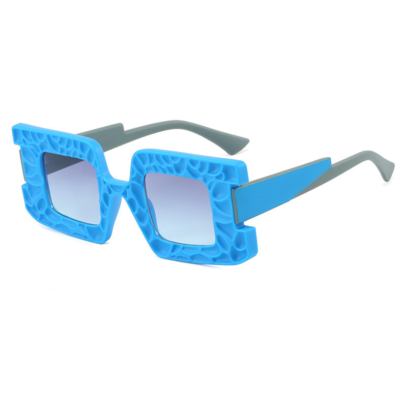 Dame oversized solbrille med strukturert ramme Skanto