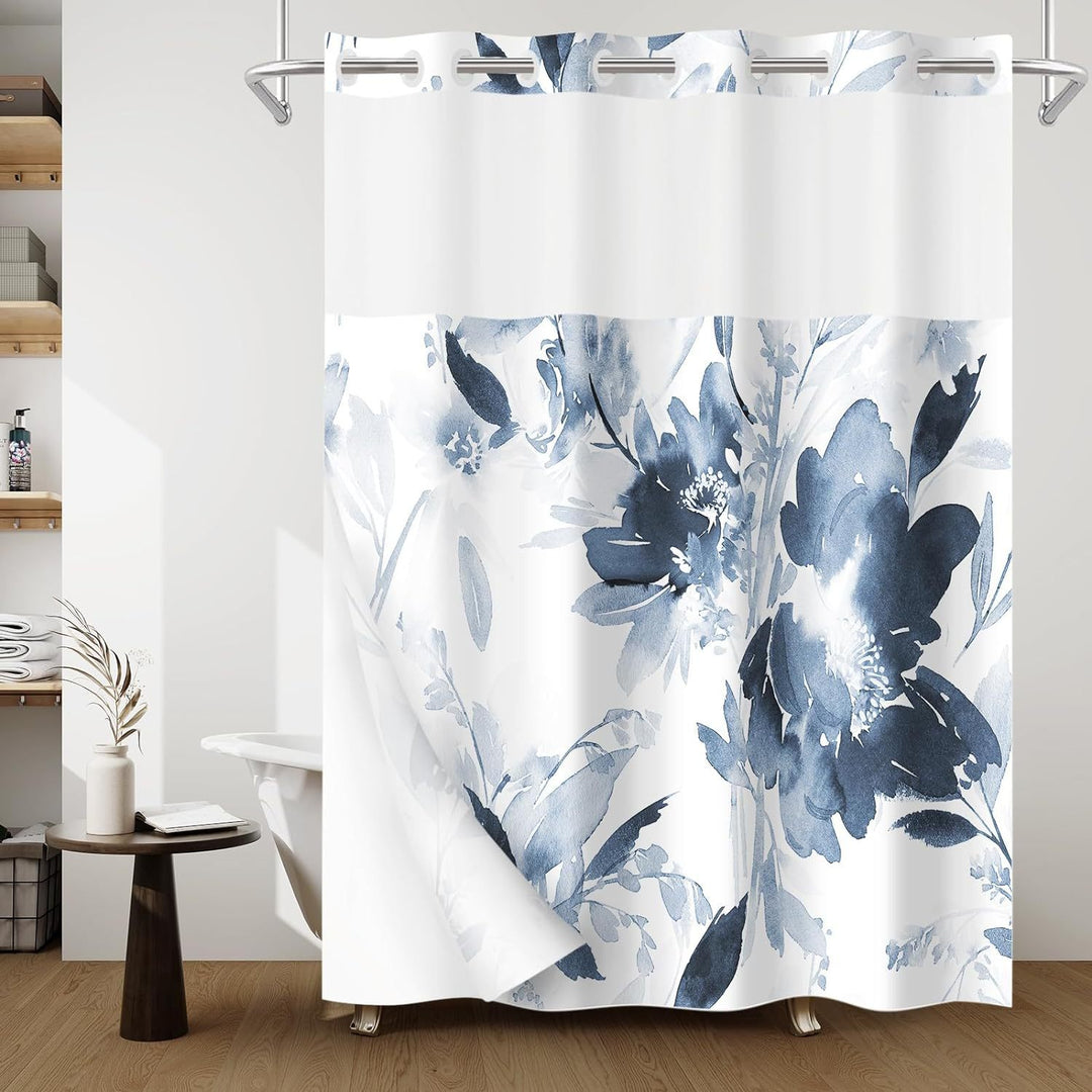 Kunstnerisk Blomster Dusjforheng Skanto