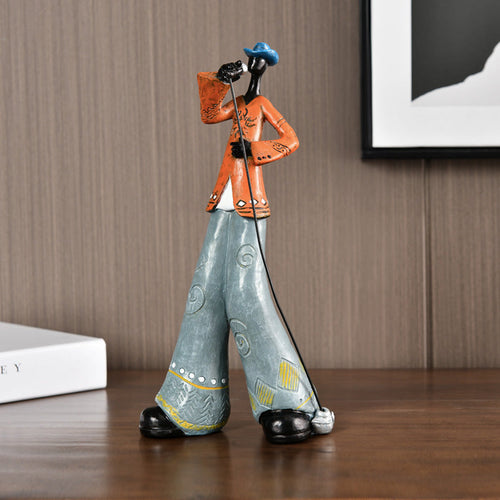 Resin Jazz Band Figurine - Vintage Music Decor Statue | Skanto