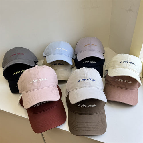 Kvinnenes klassiske broderte bomull baseball cap Skanto