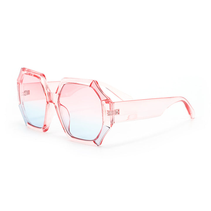 Dame moterelatert solbrille med fasettert ramme Skanto