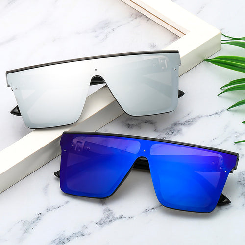 Dame oversized solbrille i trendy stil med bred rammestruktur Skanto