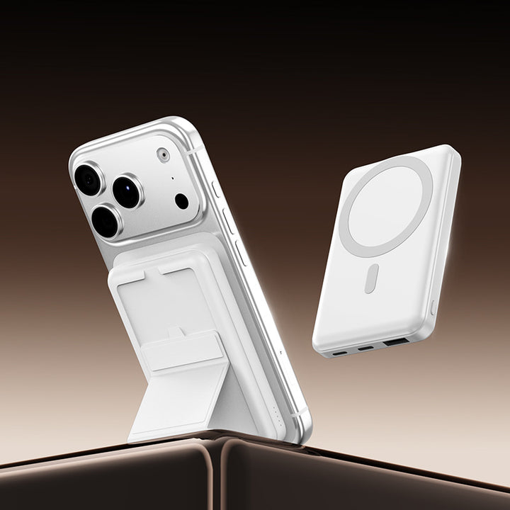 Bærbar Magsafe powerbank med intelligent stativ og hurtigladingsfunksjon Skanto