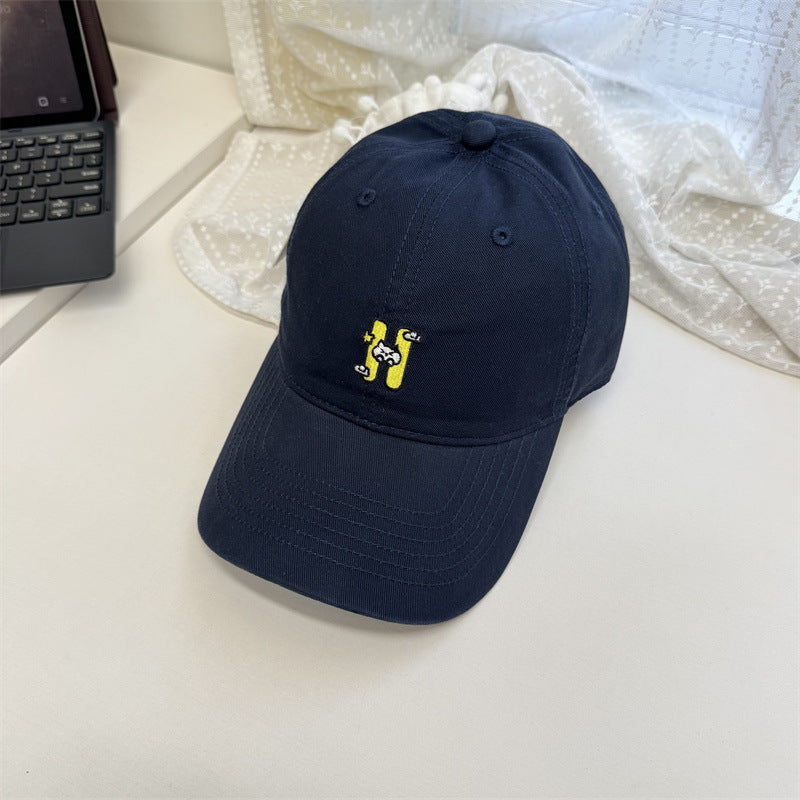 Kvinne Casual Brodert Baseball Caps Skanto