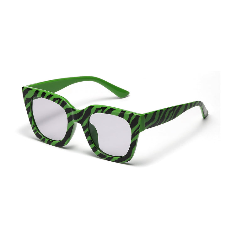 Dame moteriktig solbrille med unikt dyreprintmønster Skanto