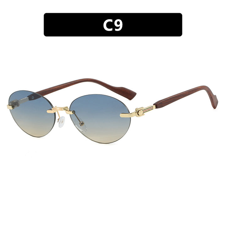 Women's Fashionable Sunglasses in Elegant Retro Style with High-Quality Lenses and Wood Details Skanto
