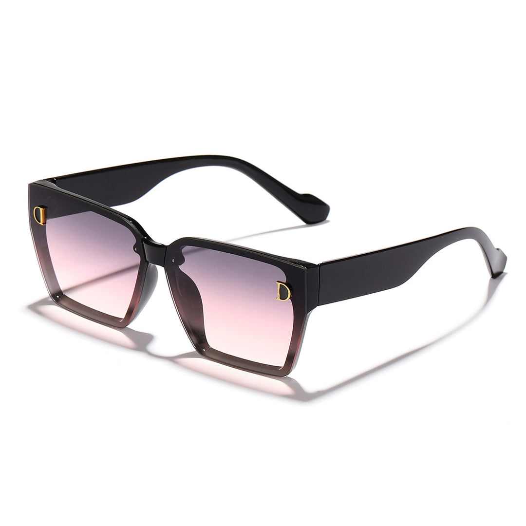Dame moteriktig solbrille i unikt design med overdimensjonerte glass Skanto