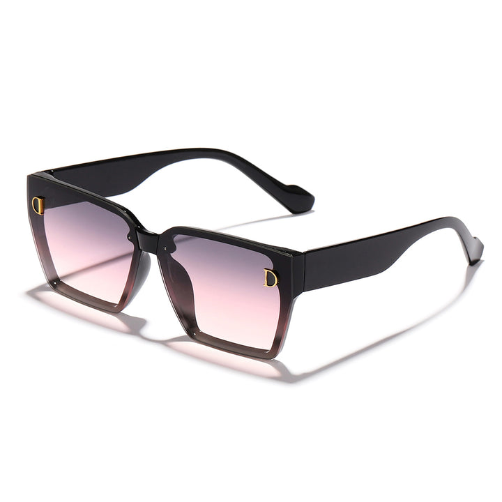 Dame moteriktig solbrille i unikt design med overdimensjonerte glass Skanto