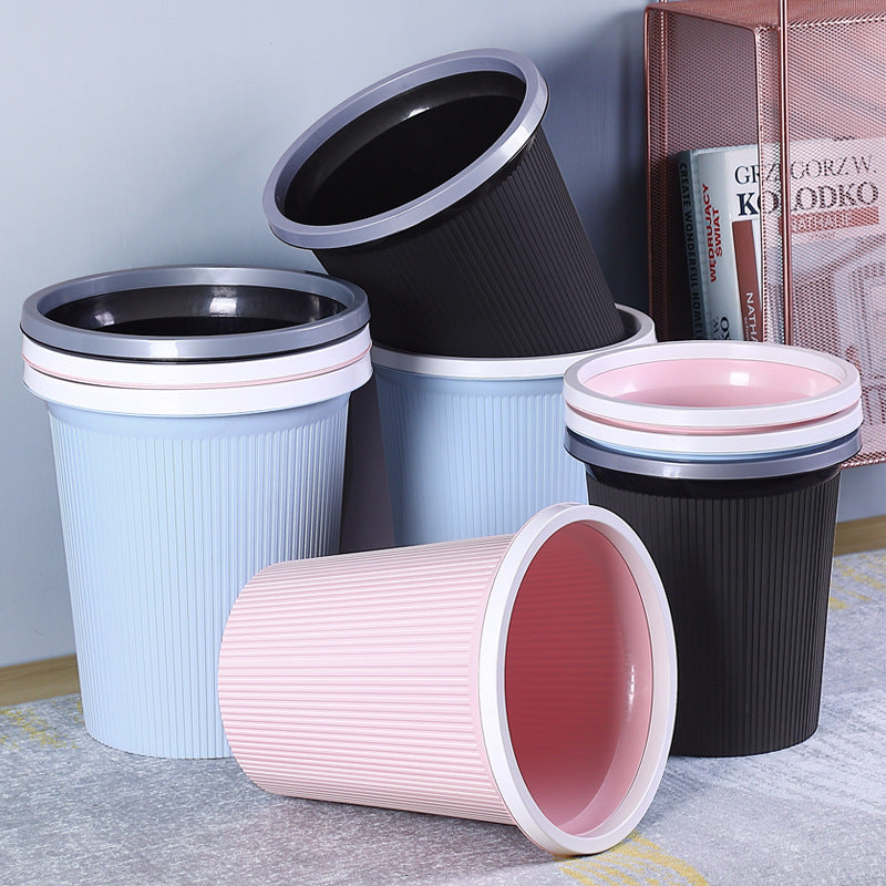 Women's elegant and practical trash can with ribbed surface Skanto