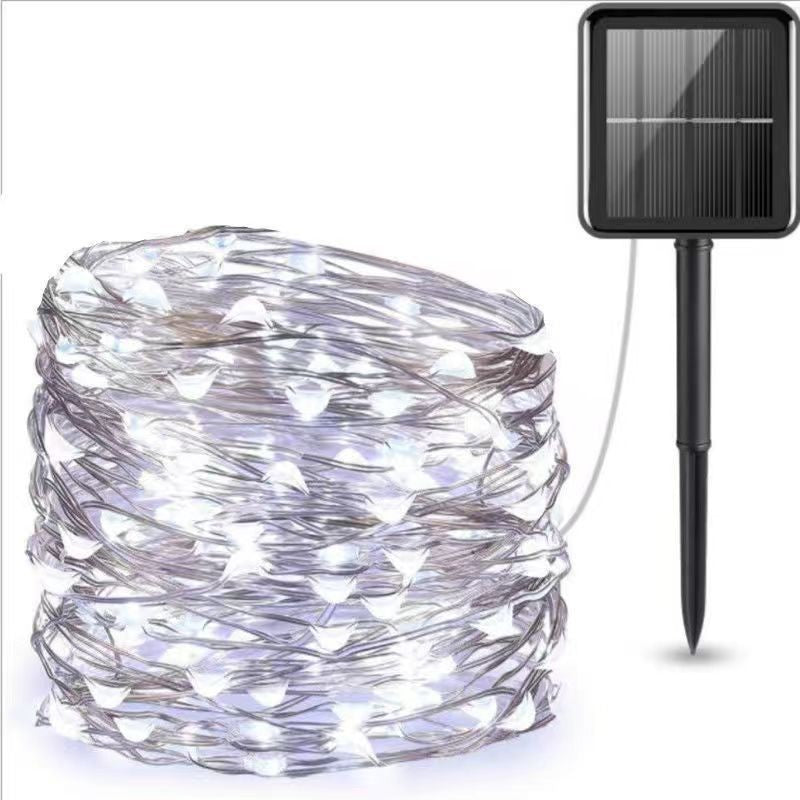 Ultra-fleksible sol mikro-LED eventyr lys med vanntett bakkenmontert panel Skanto