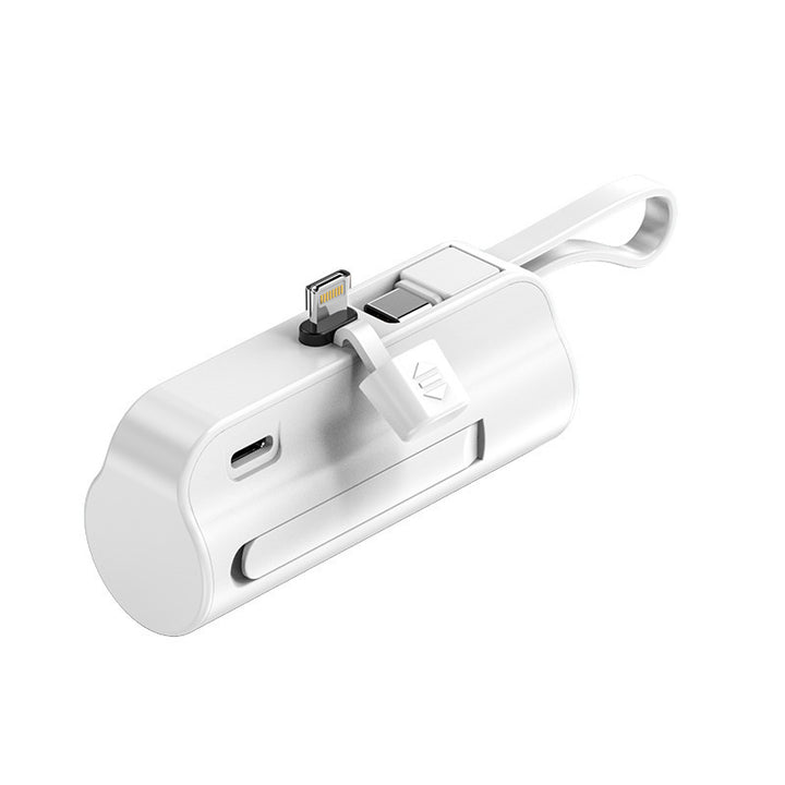 Bærbar powerbank med integrert ladekabel og ergonomisk design Skanto