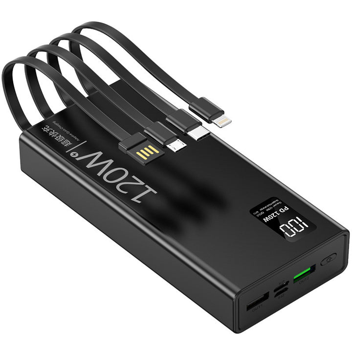 Høyytelses powerbank med digital ladeteller Skanto