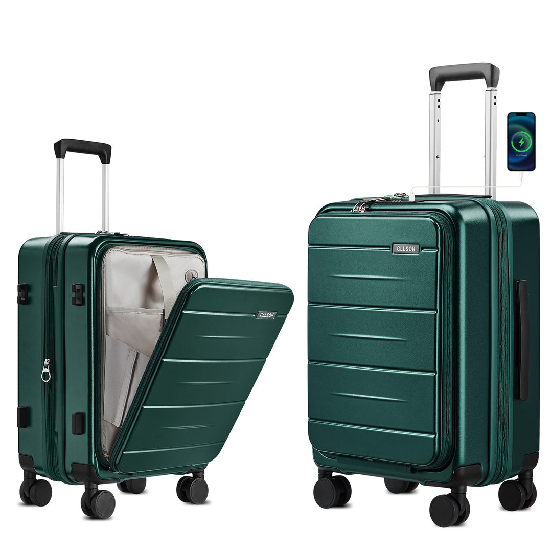 Unisex Multi-Funksjonell Hard Shell Trolley Koffert Skanto