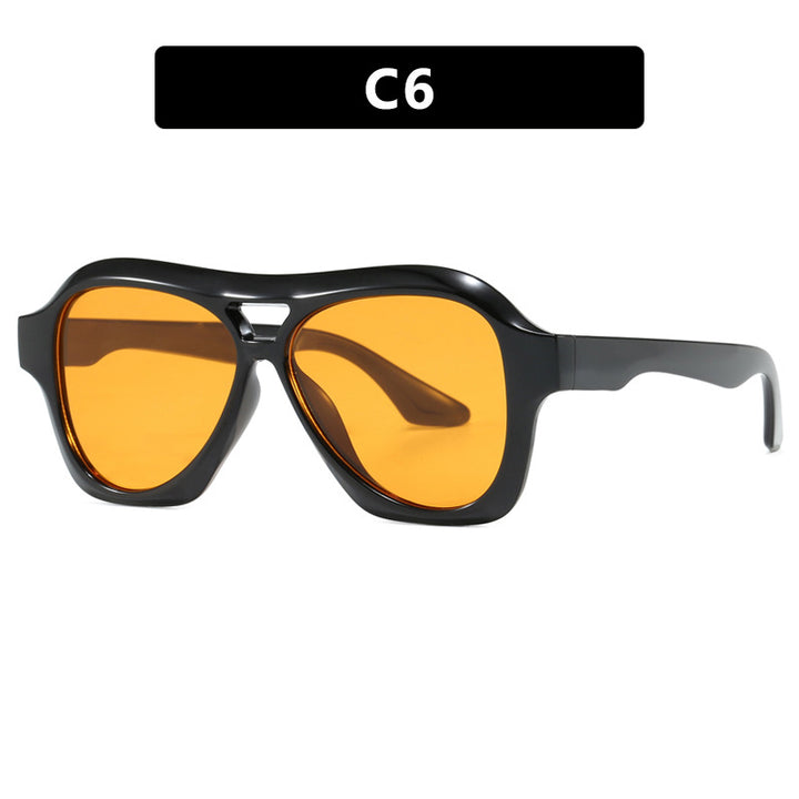Women's fashion sunglasses in innovative design with wide frame Skanto