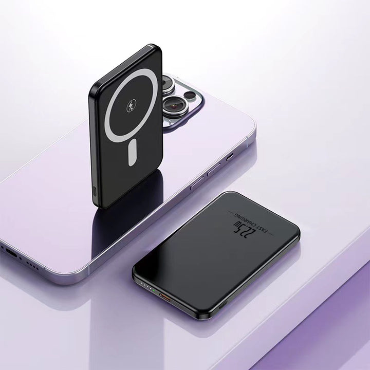 Magnetisk Powerbank med hurtigladefunksjon Skanto