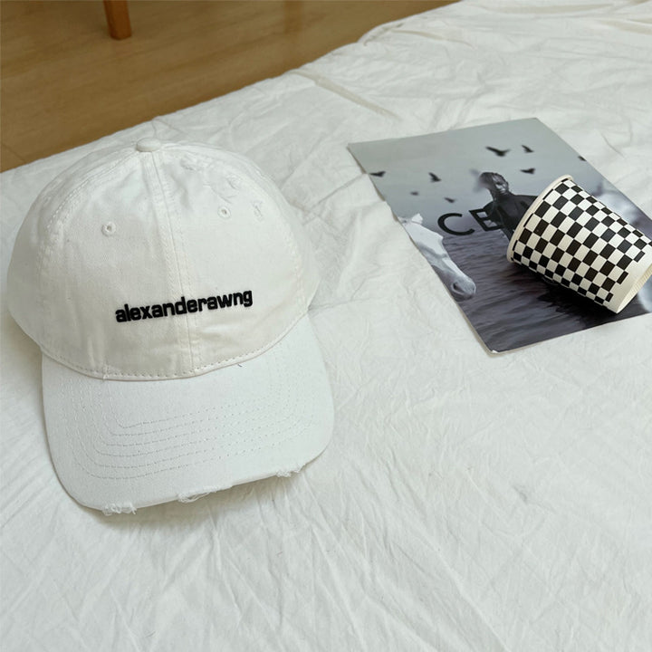 Unisex Slittet Bomull Baseball Caps Skanto