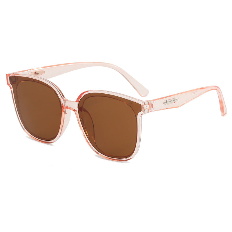 Dame moteriktig oversized solbrille med kombinert ramme Skanto